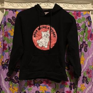 ripndip “stop being a pussy” cat shirt medium